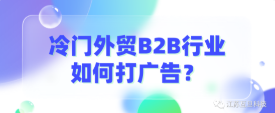 B2B冷门行业出海，广告怎么投才会出成效？
